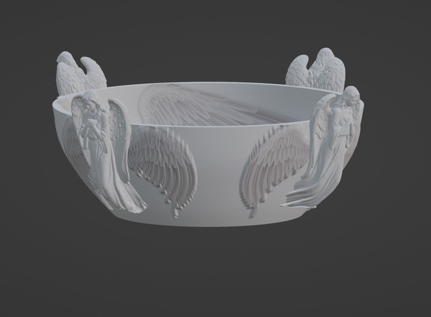 Angel Vase Cup 3D print model_2