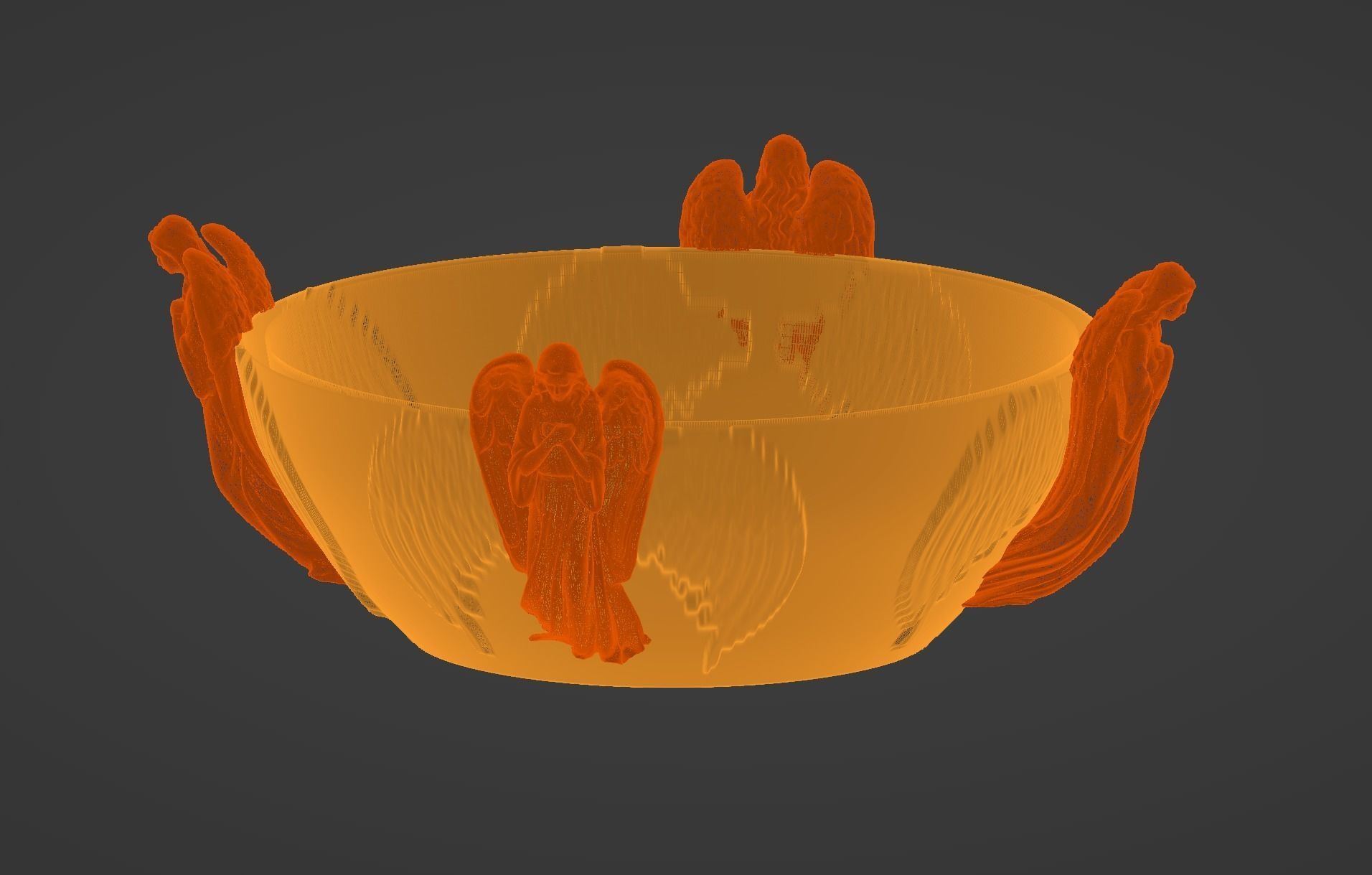 Angel Vase Cup 3D print model_7