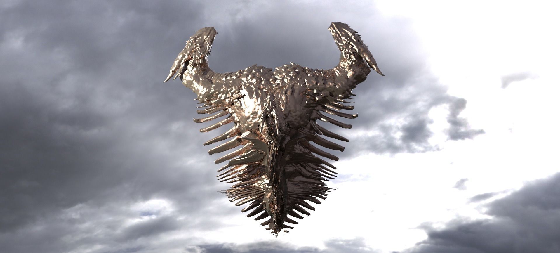 Dragon bone deity monolith 2  3D model_1