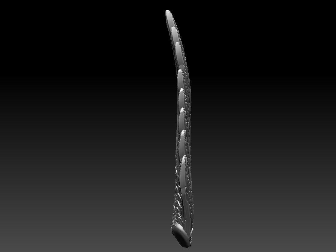 wings pair of colorful 3D print model_5