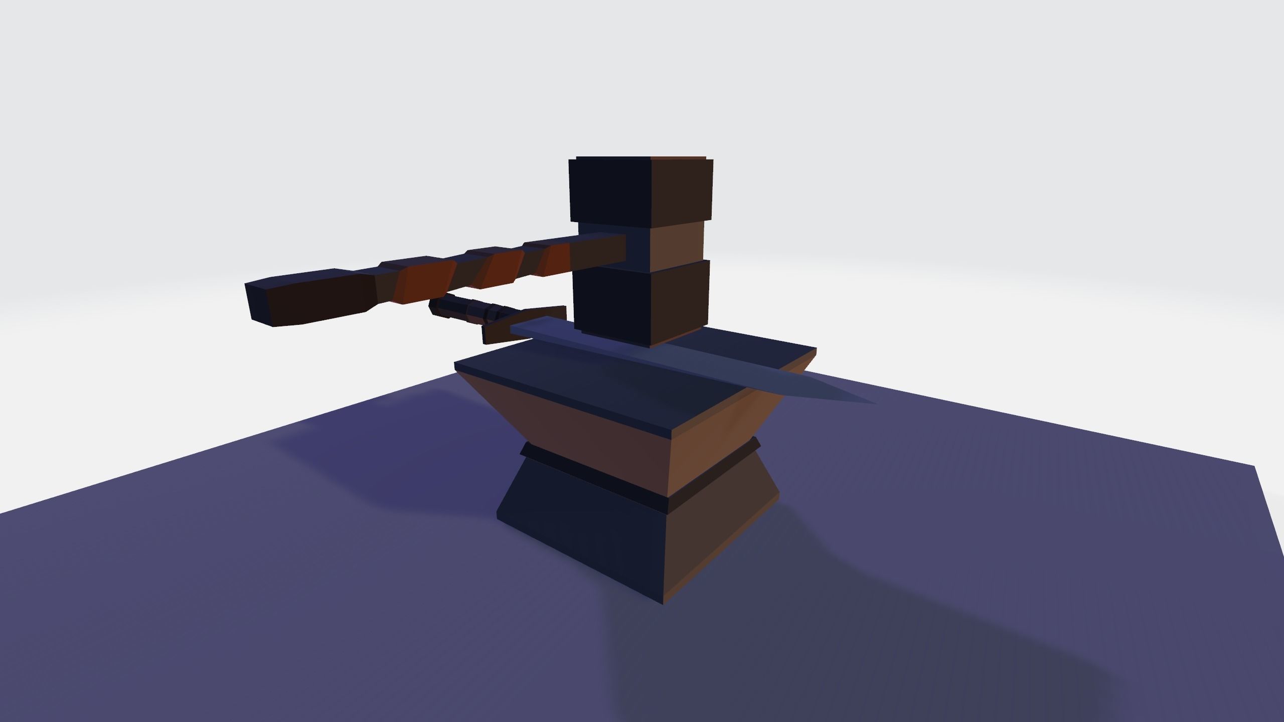 Ancient Sword forging for free  Free low-poly 3D model_23
