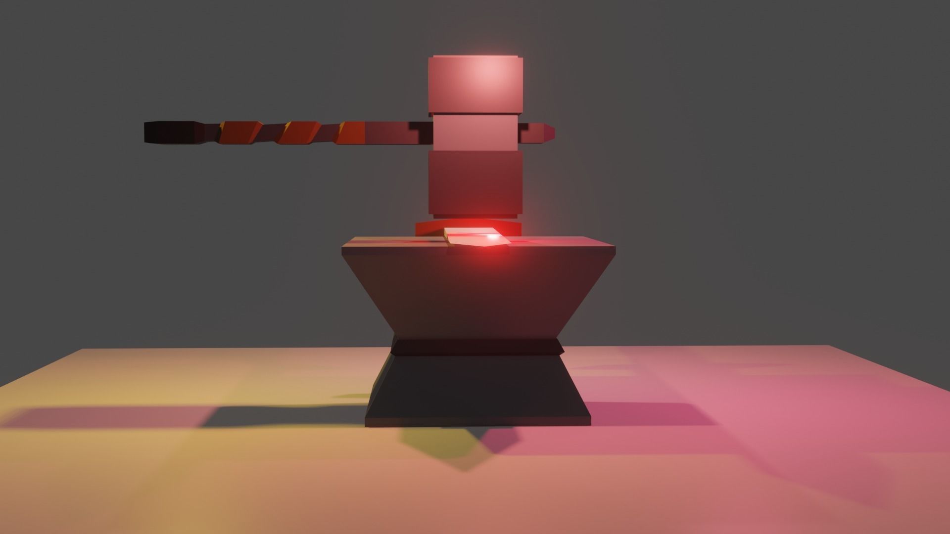 Ancient Sword forging for free  Free low-poly 3D model_5