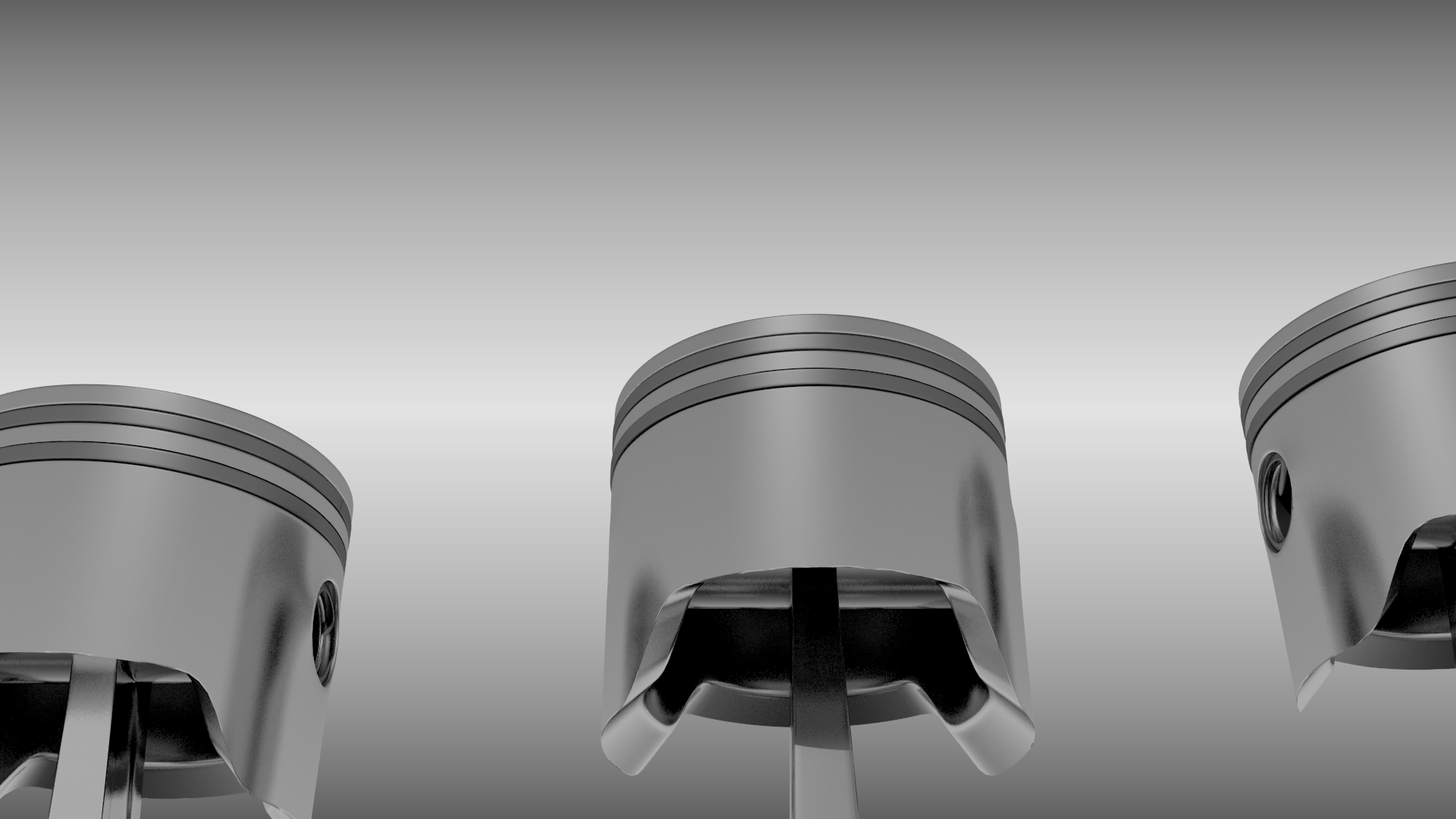 Animated six cylinder engine 3D model_4