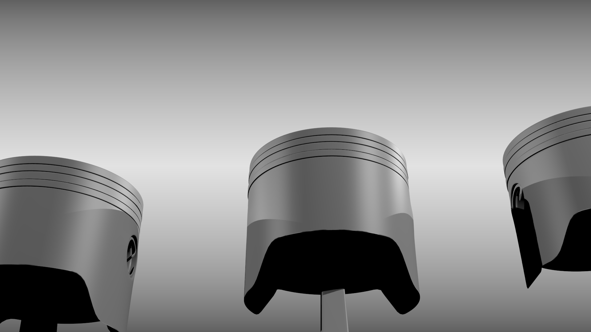 Animated six cylinder engine 3D model_9