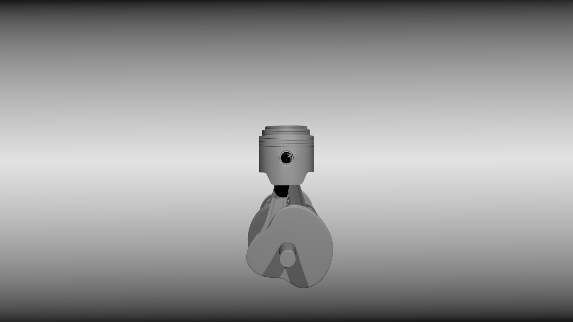 Animated six cylinder engine 3D model_6