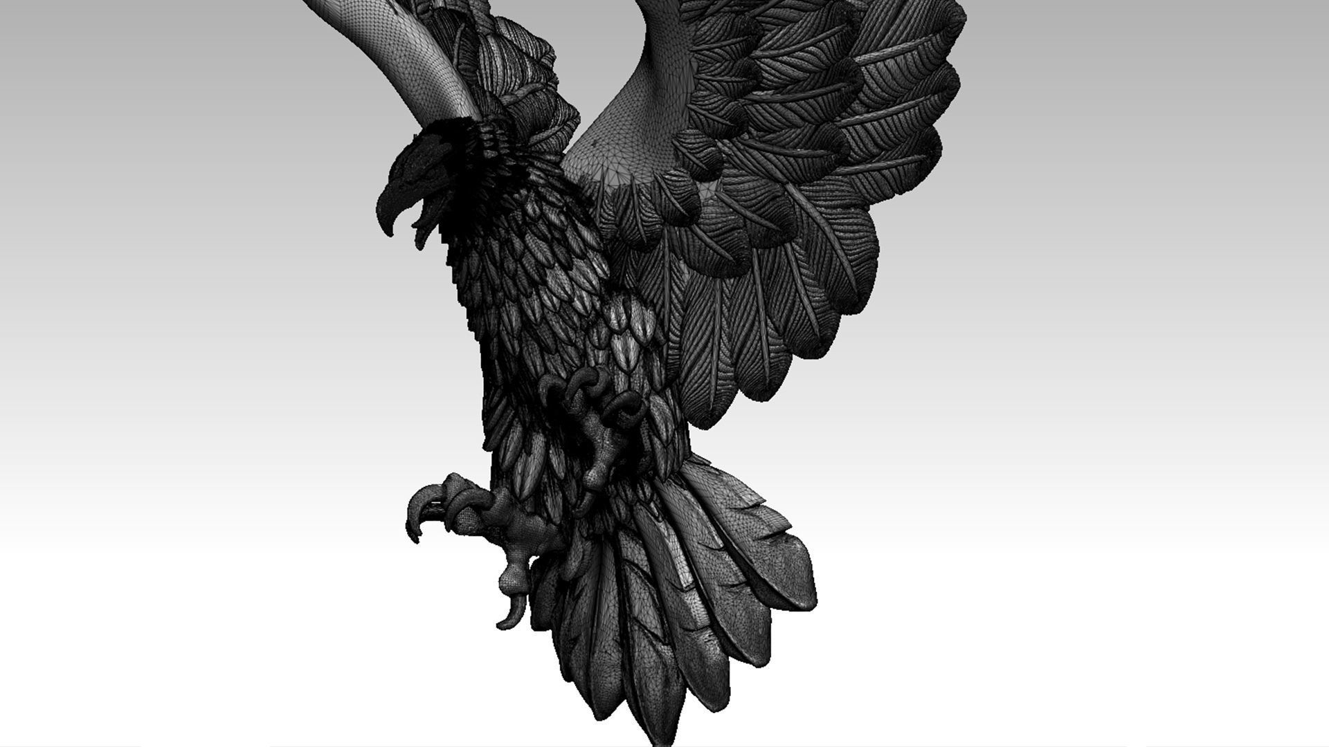 eagle 3D print model_11