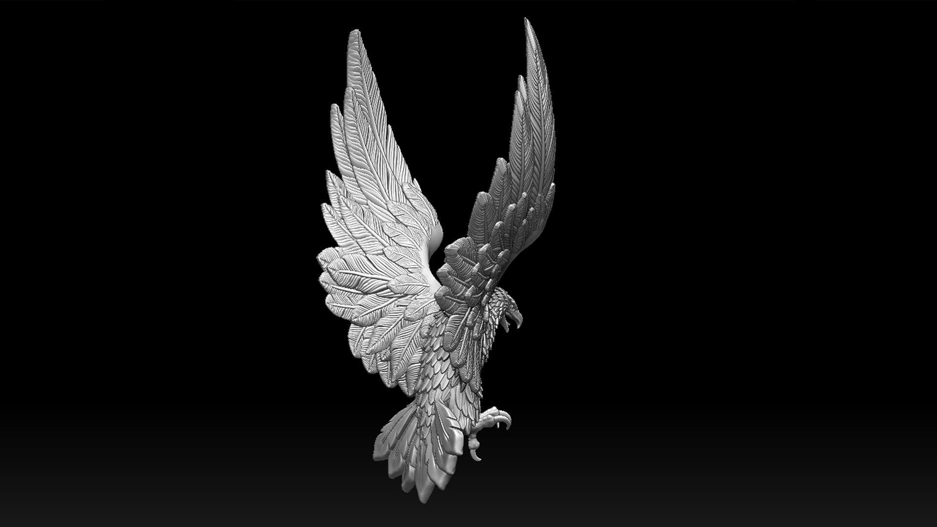eagle 3D print model_9