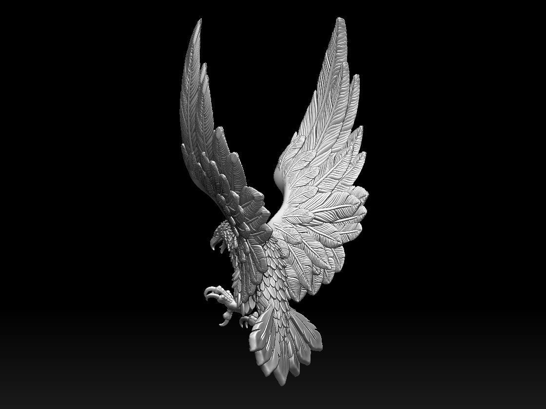 eagle 3D print model_1