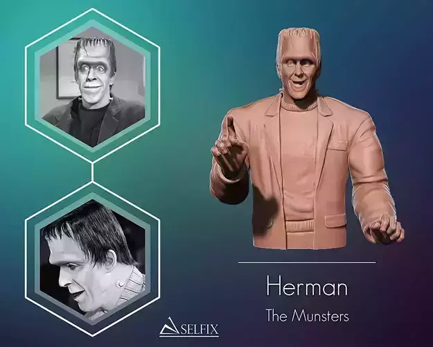 Herman from the munsters 3D print model