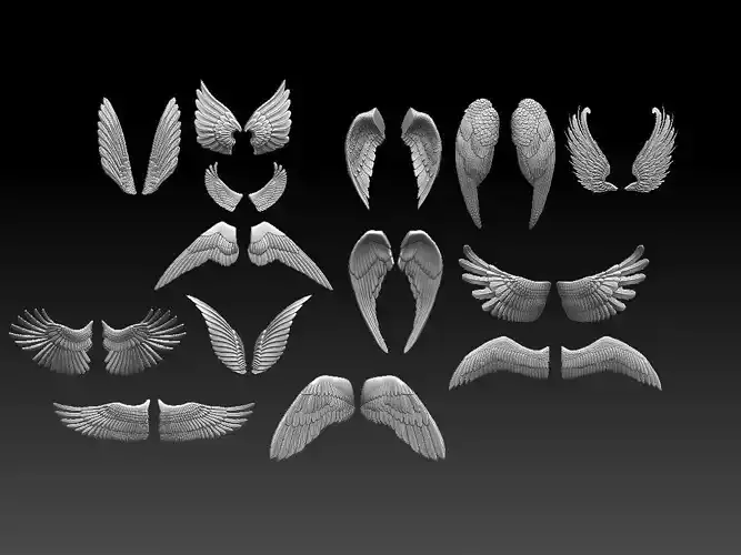 wings angel - angel 3D print model