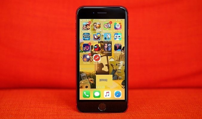 iPhone se 2022 red Free 3D model
