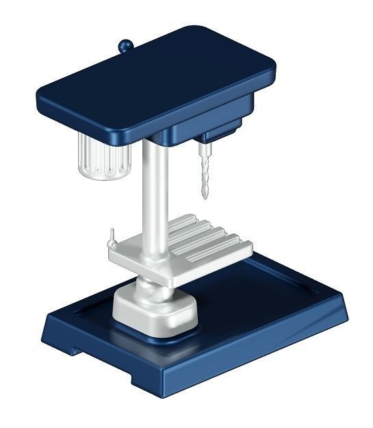 Educational Drilling Machine Toy 3D model_2
