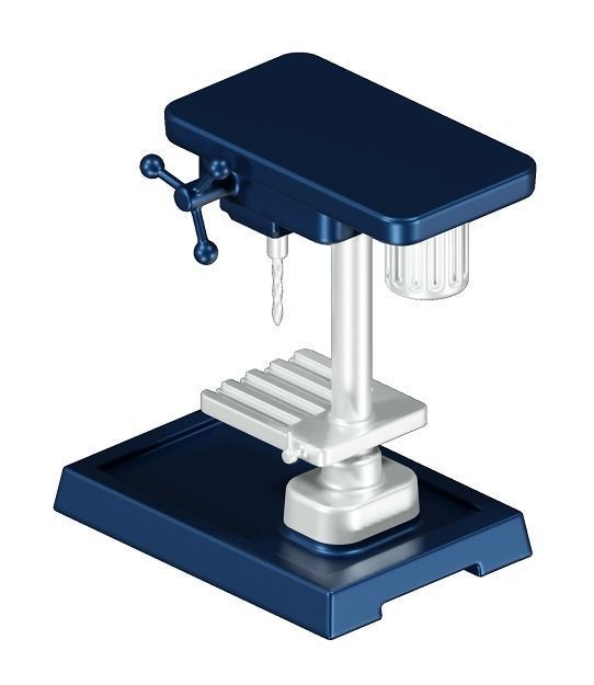 Educational Drilling Machine Toy 3D model_3