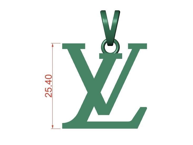 LV FASHION PENDANT 3D print model_5