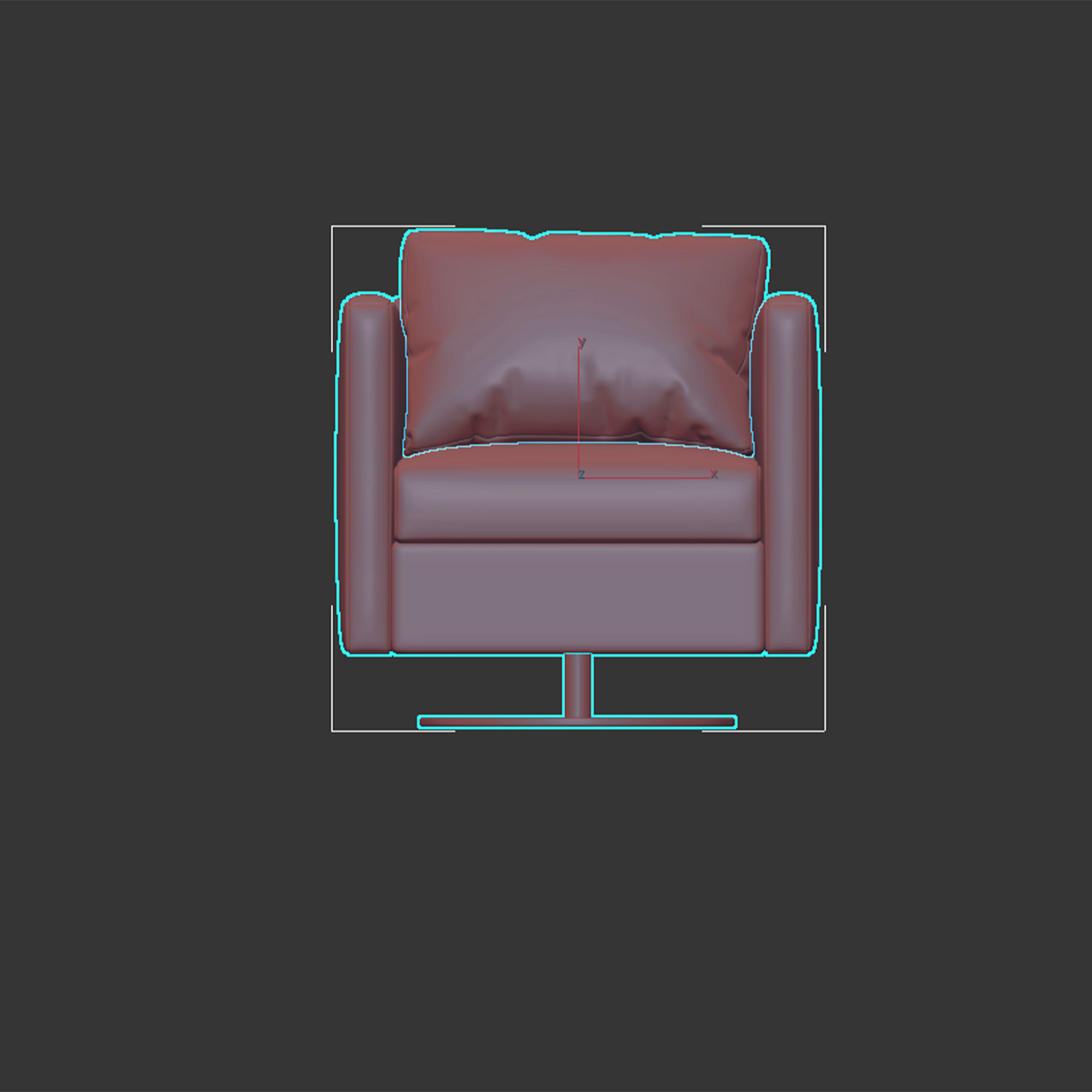 MARLOW ARMCHAIR by Laskasas 3D model_5