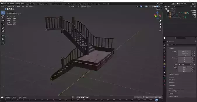 STAIRWAY wooden staircase