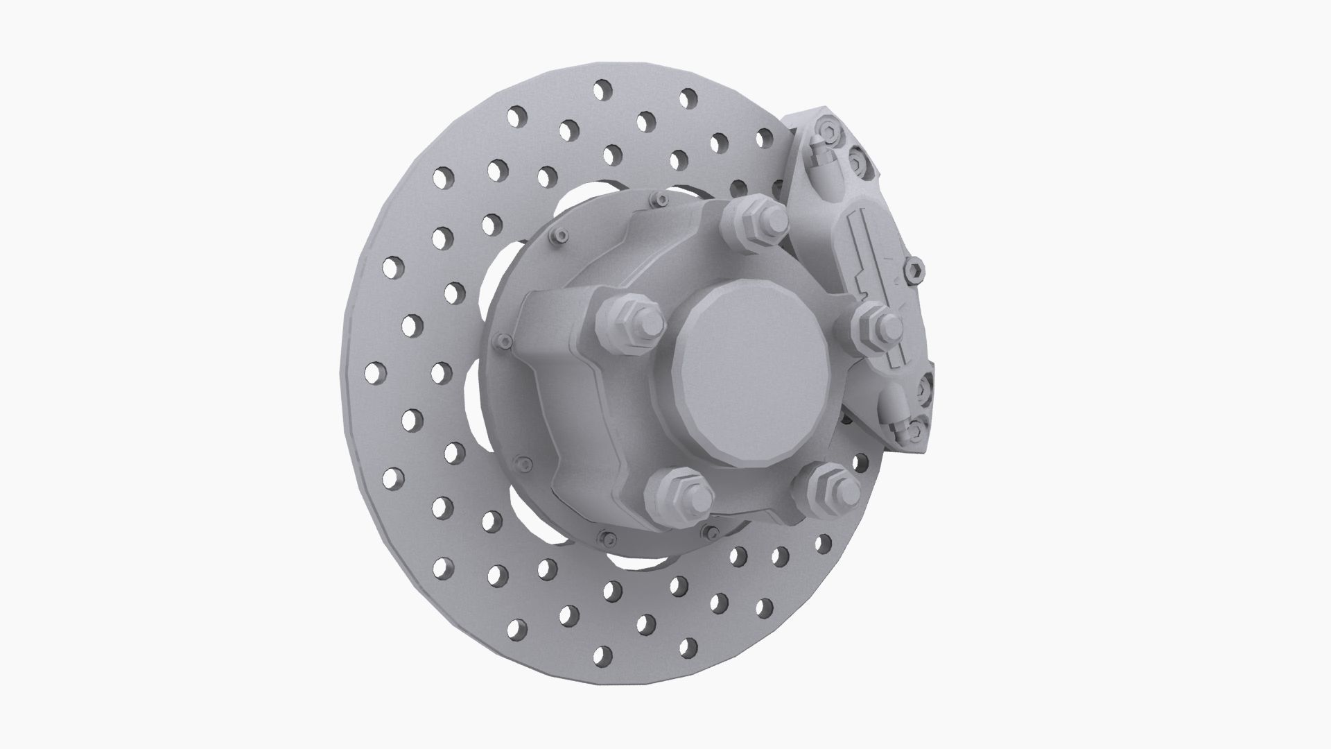 Mark Williams Brake Disc Low-poly 3D model_7