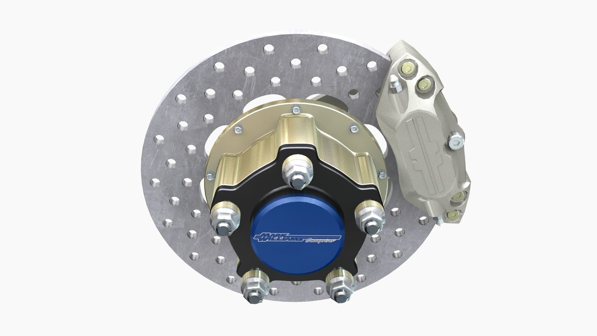 Mark Williams Brake Disc Low-poly 3D model_1