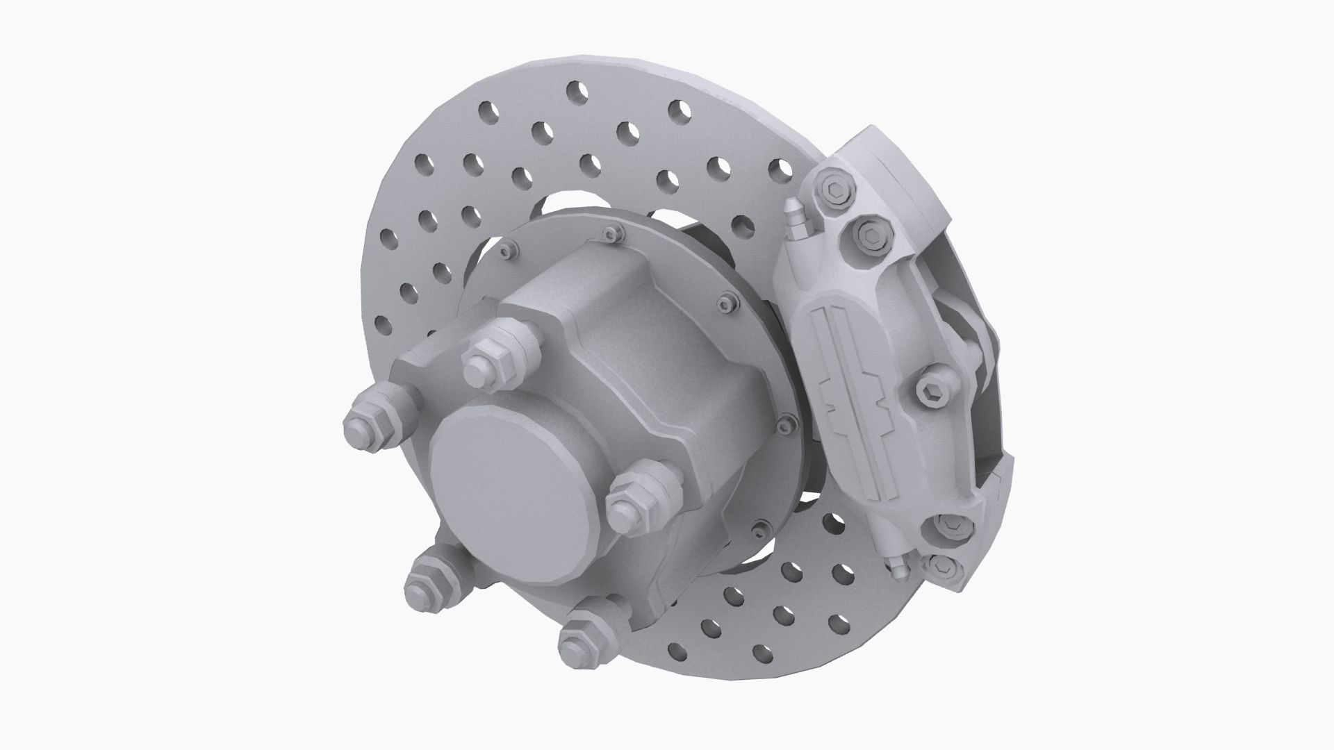 Mark Williams Brake Disc Low-poly 3D model_9