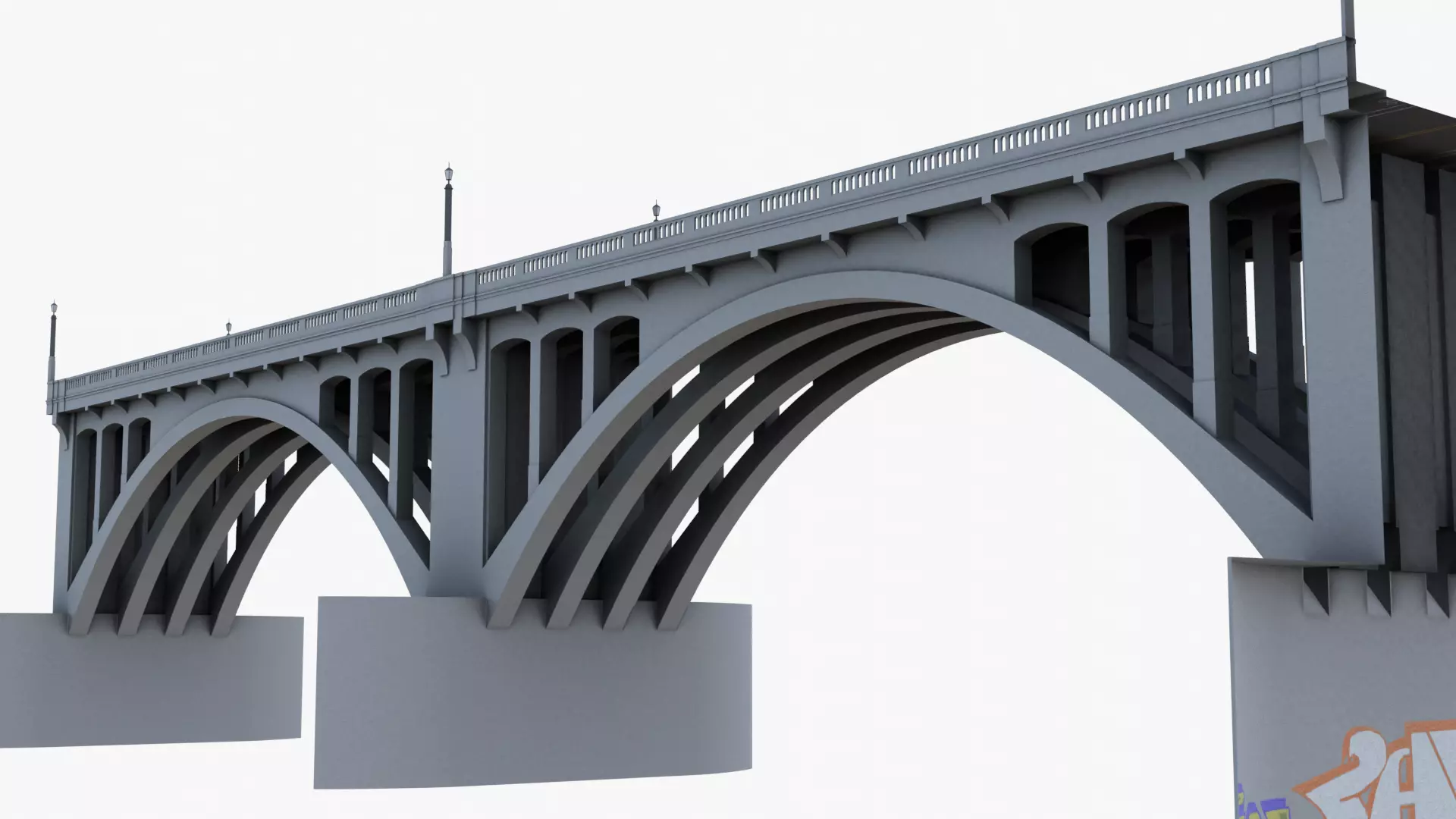 Bridge PBR textures 8K 3D model_0