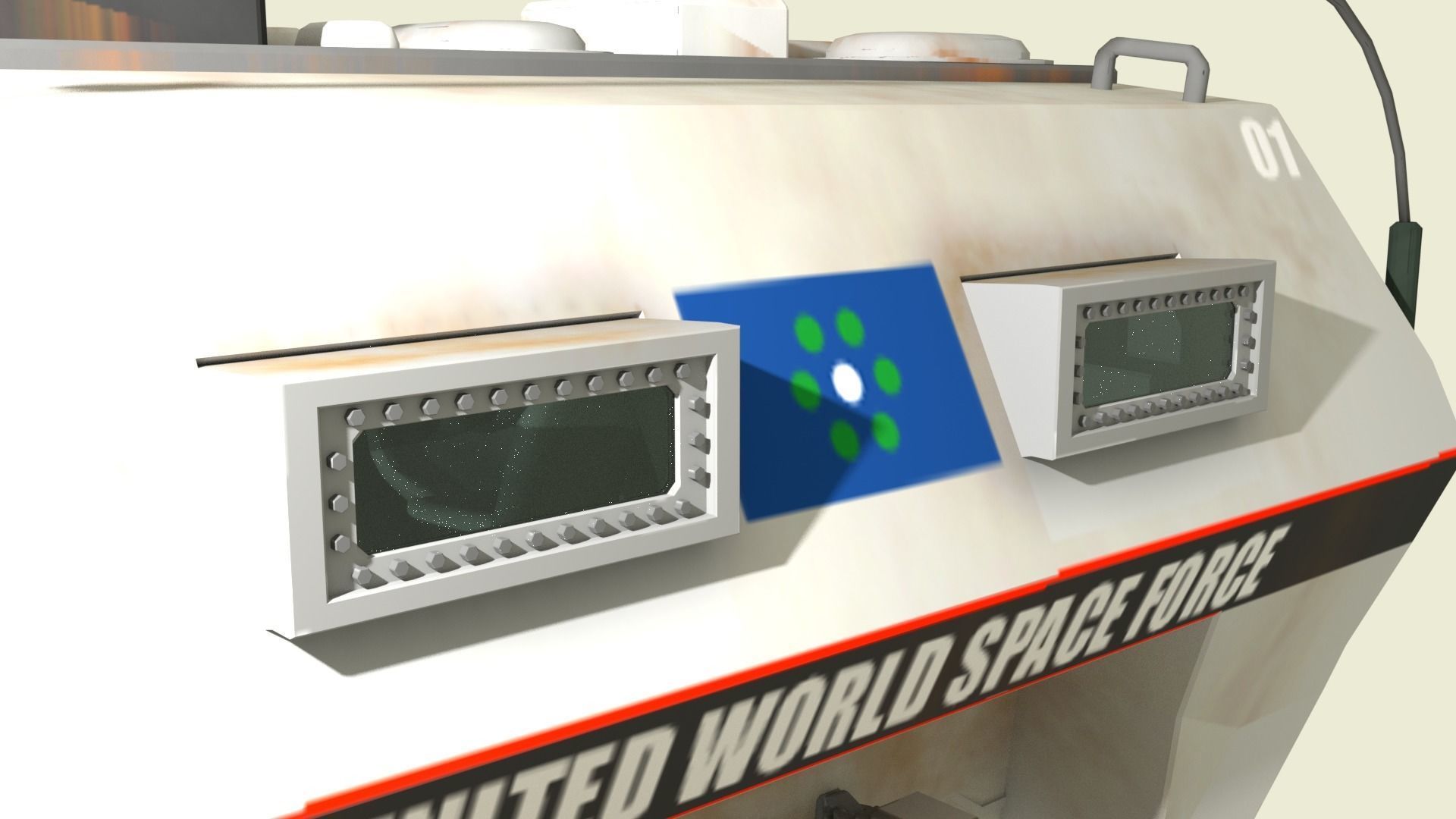 Mars Transportation Vehicle - Sci-Fi Armored Space Vehicle 3D model_15