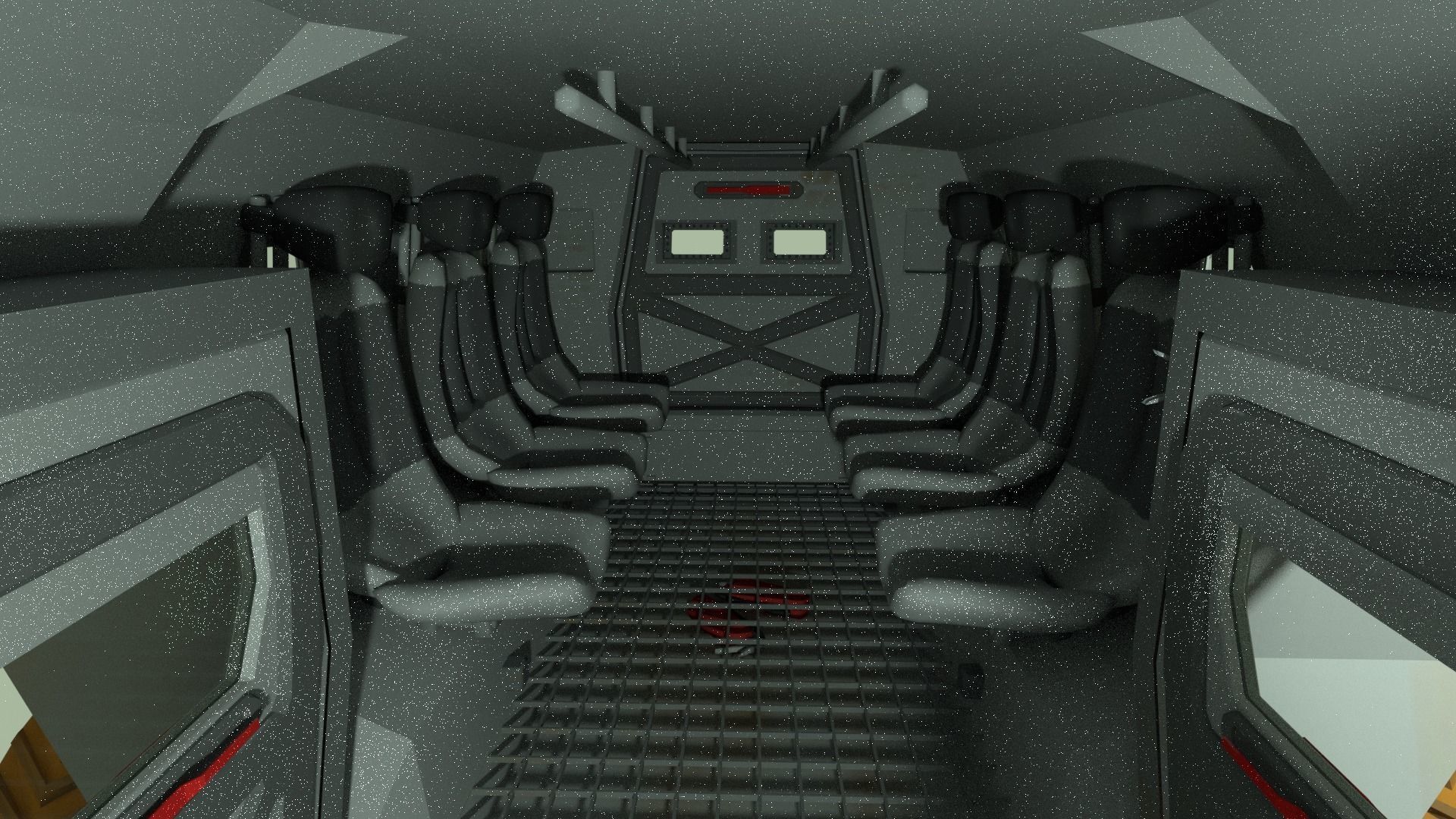 Mars Transportation Vehicle - Sci-Fi Armored Space Vehicle 3D model_19