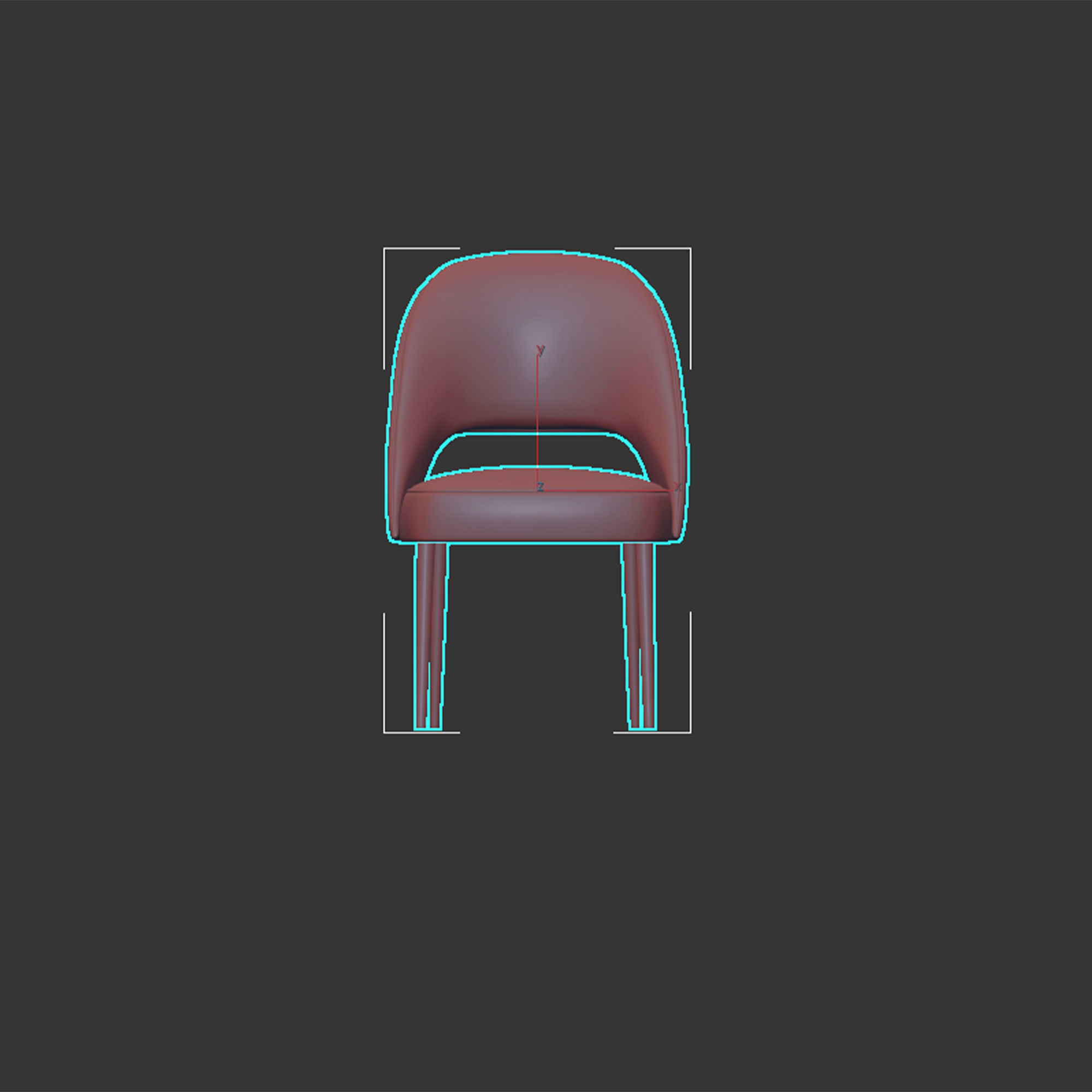 AMOUR CHAIR BY laskasas 3D model_5