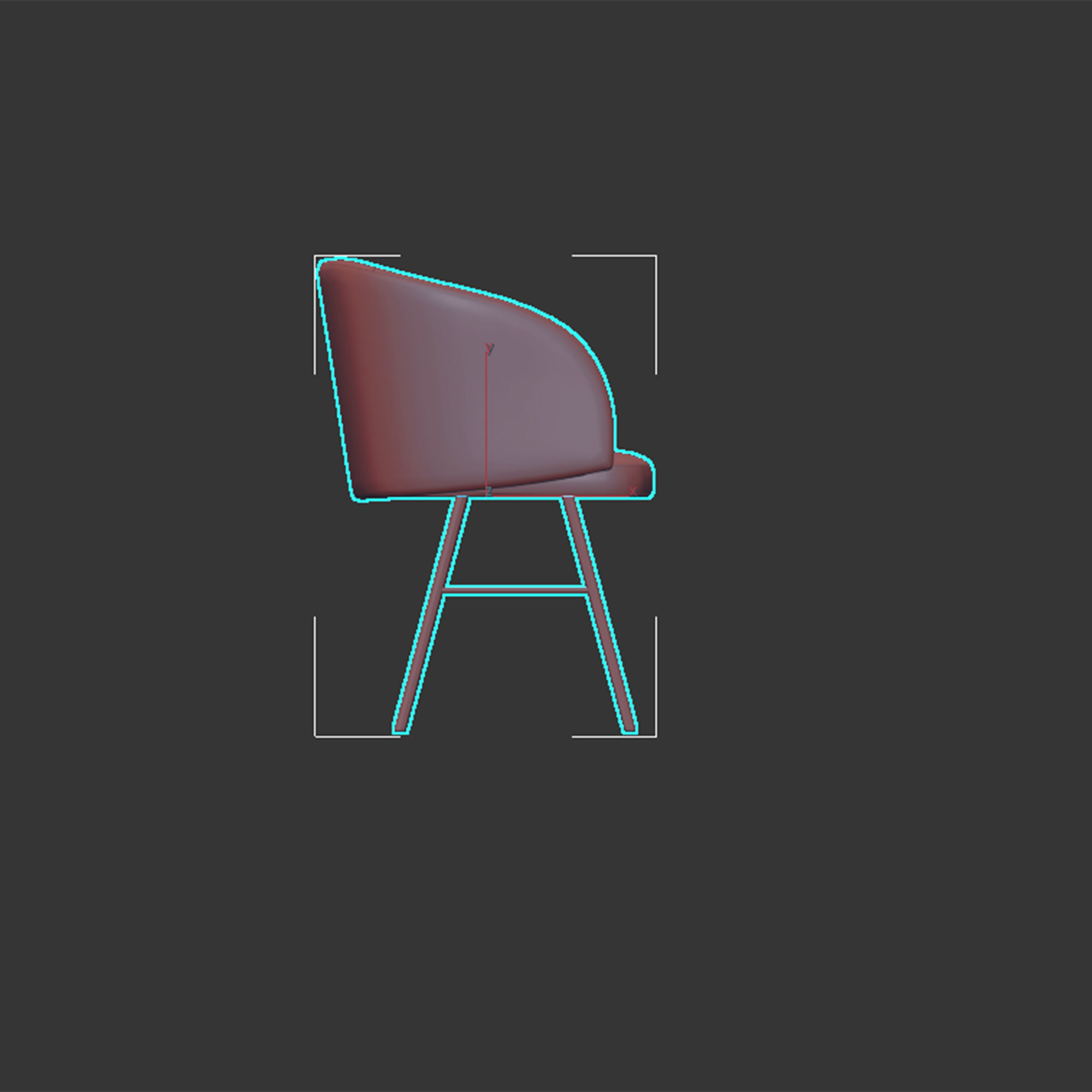 FERRARA ARMCHAIR BY LASKASAS 3D model_7