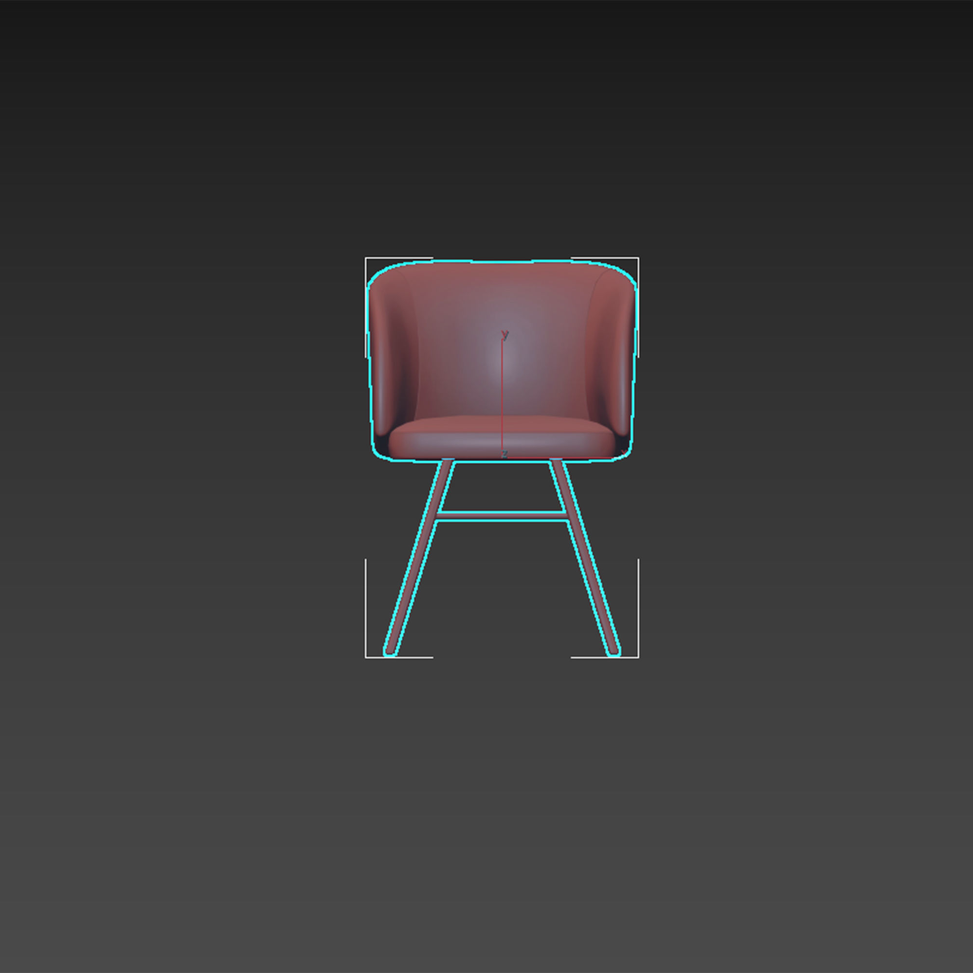 FERRARA ARMCHAIR BY LASKASAS 3D model_5