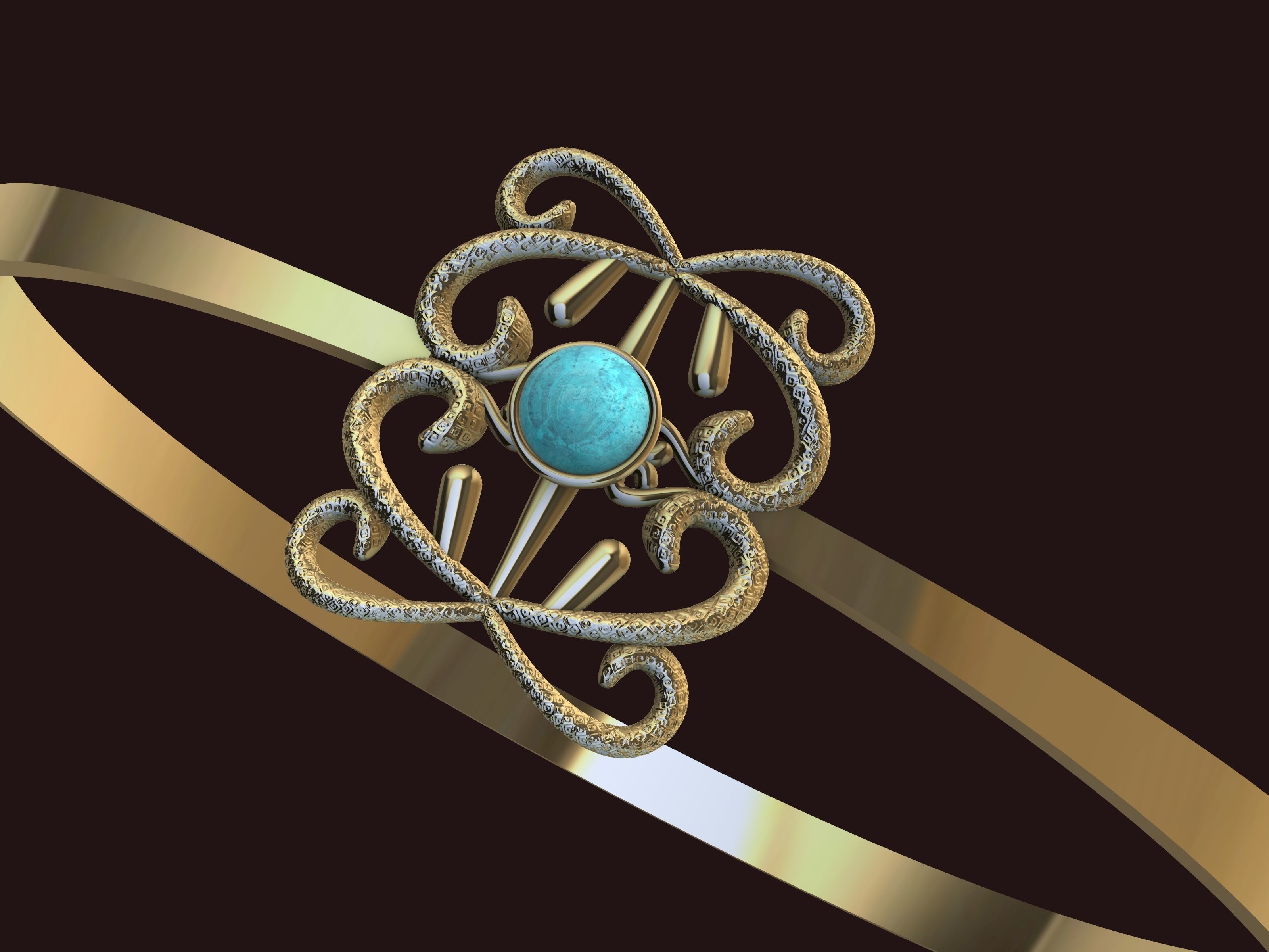 TEXTURED PEARL BRACELET STL VERIFIED 3D print model_7