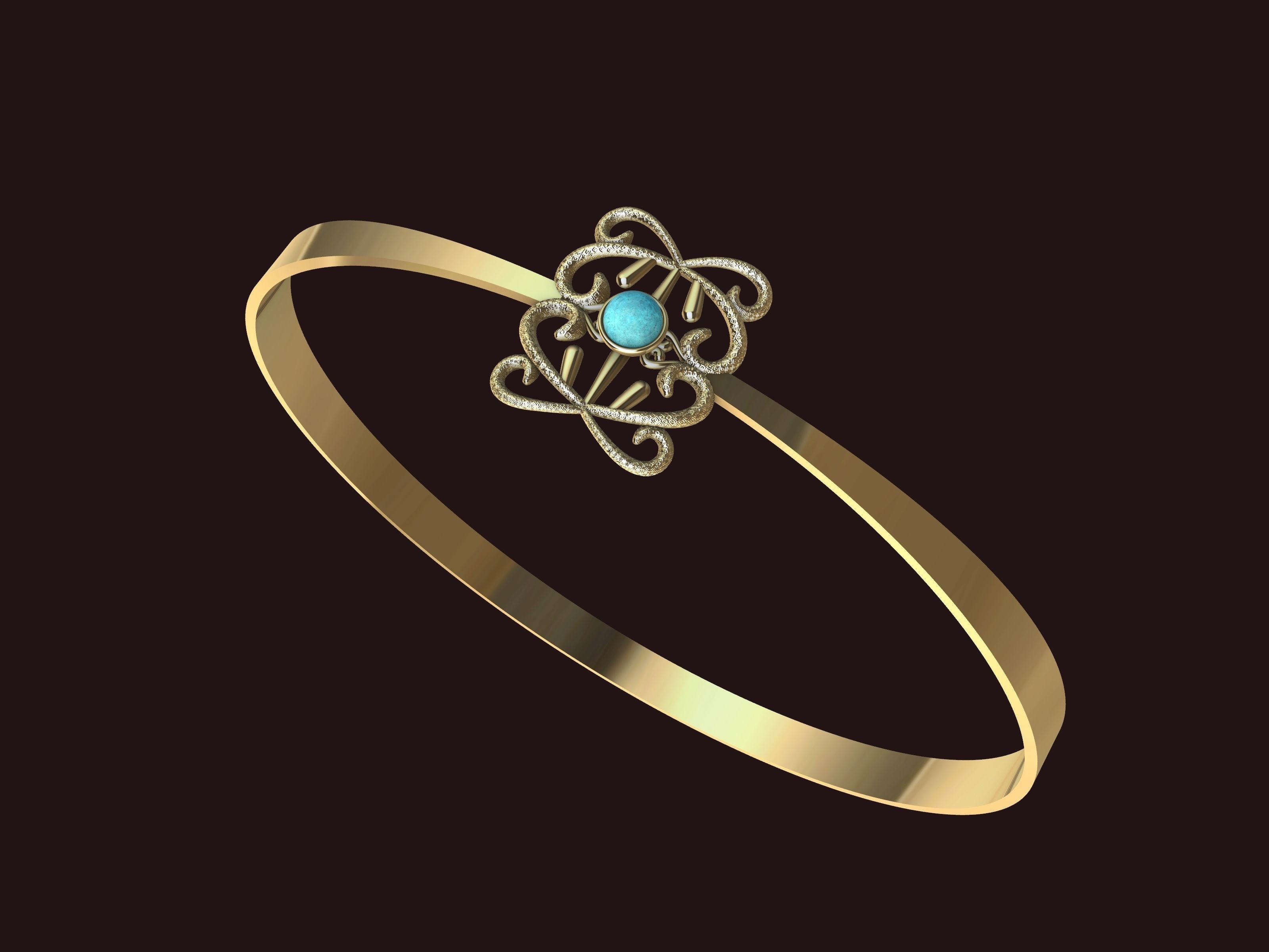 TEXTURED PEARL BRACELET STL VERIFIED 3D print model_2