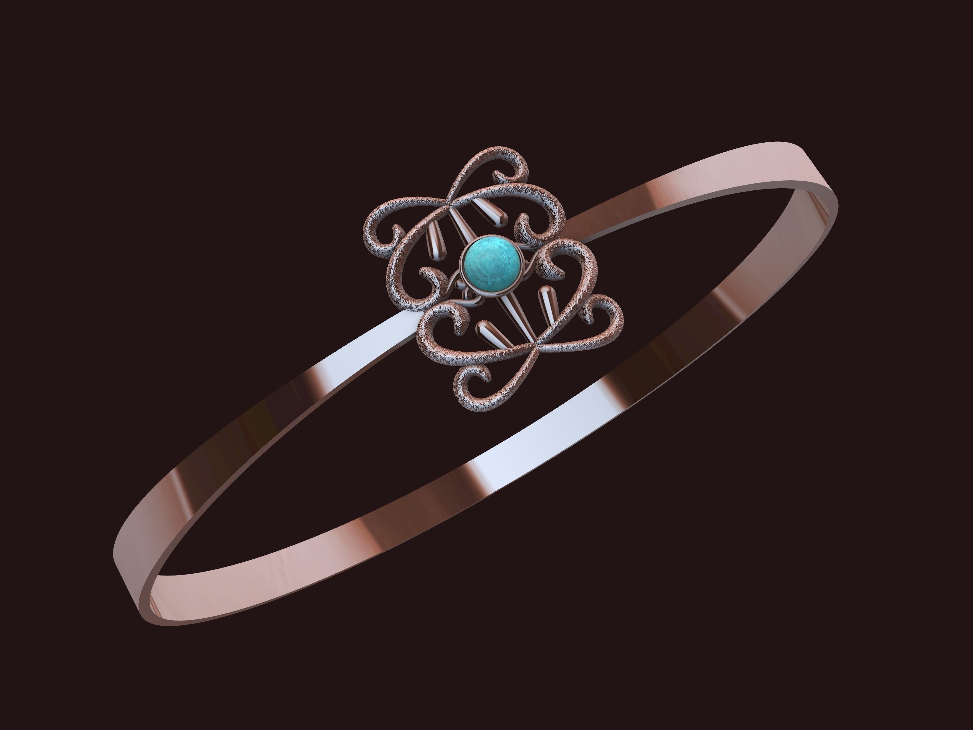 TEXTURED PEARL BRACELET STL VERIFIED 3D print model_8