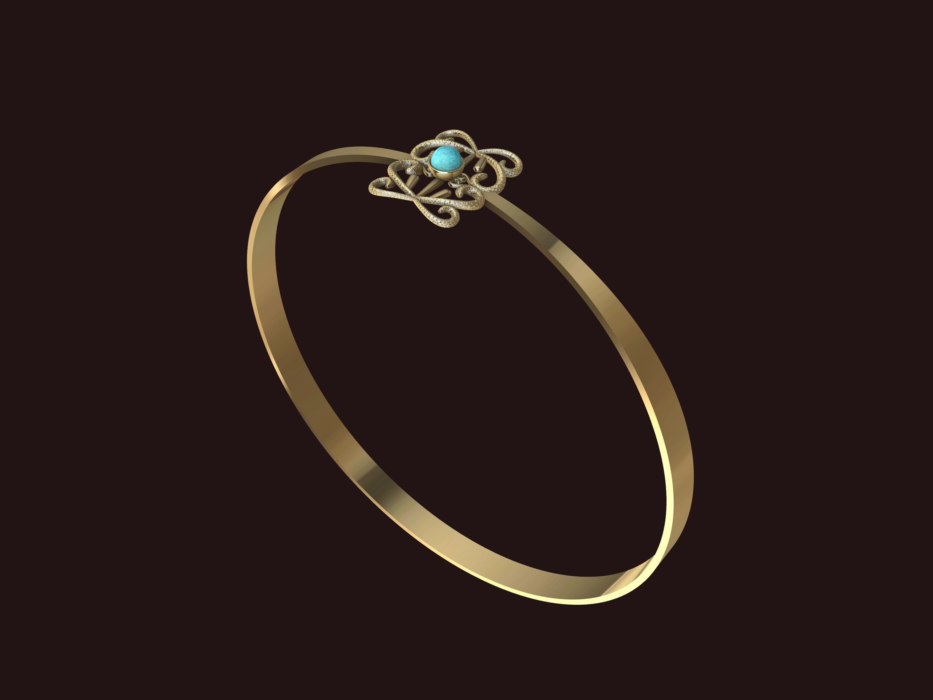 TEXTURED PEARL BRACELET STL VERIFIED 3D print model_5