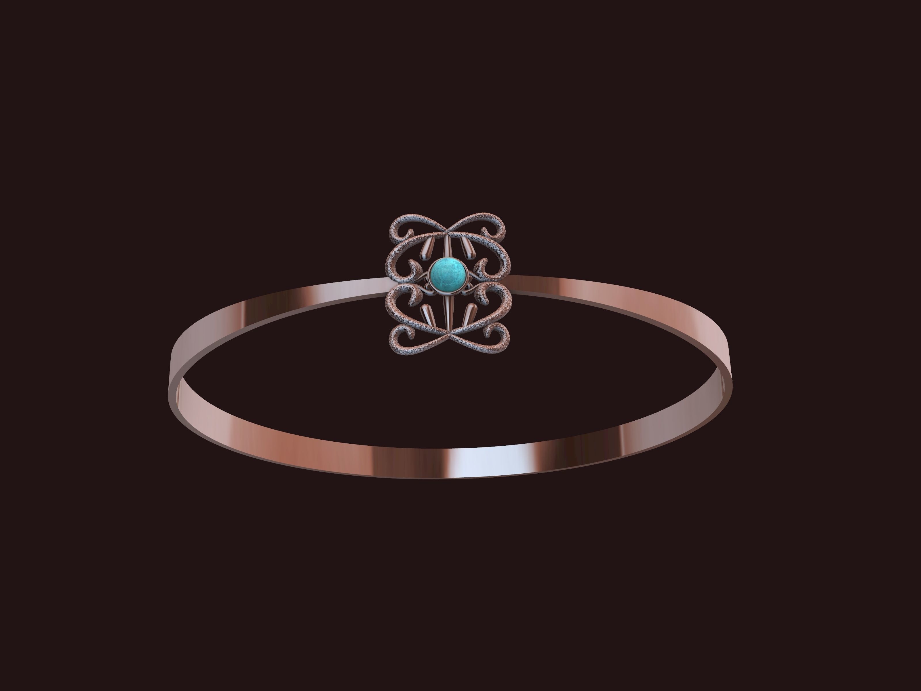 TEXTURED PEARL BRACELET STL VERIFIED 3D print model_11