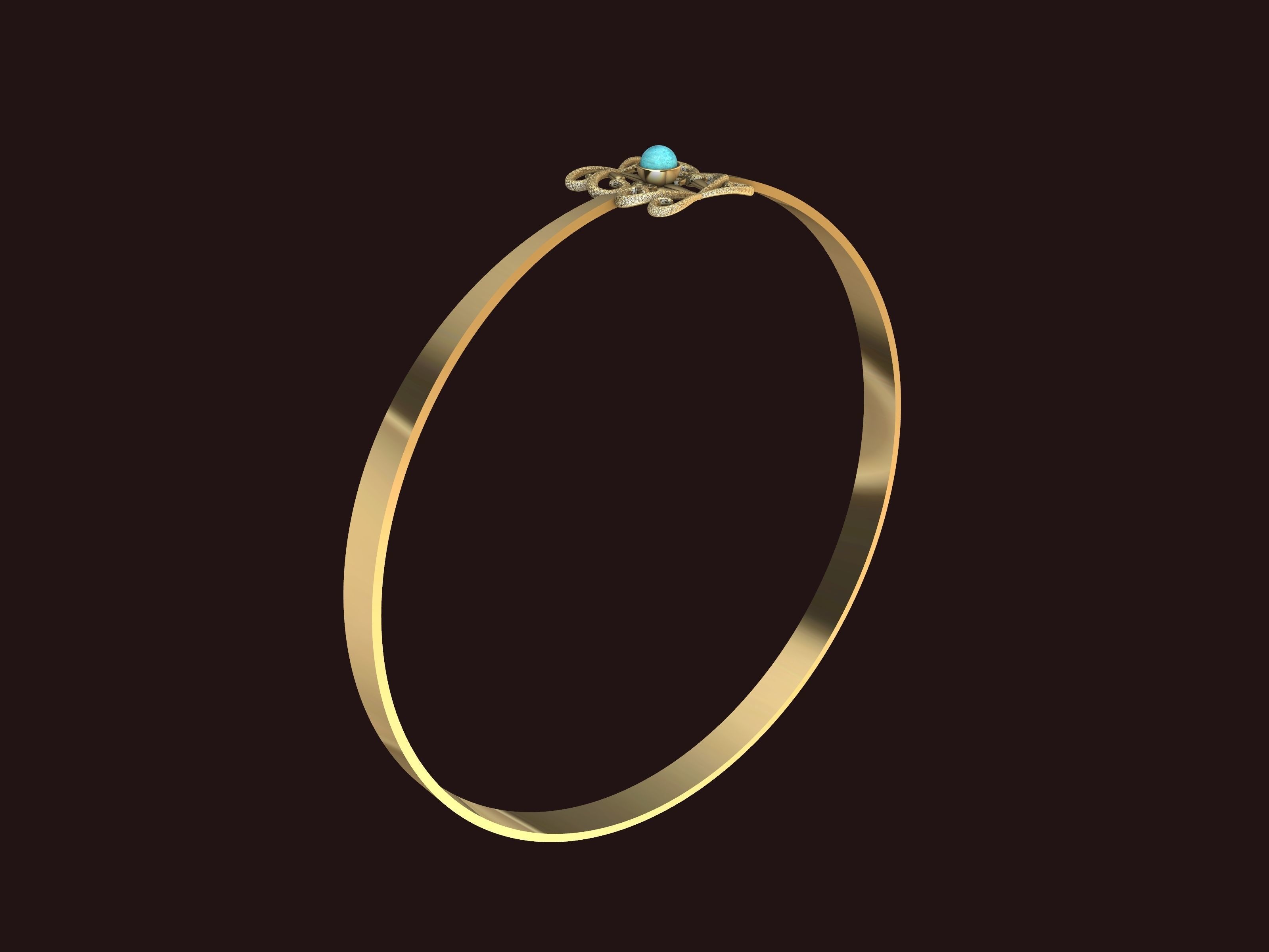 TEXTURED PEARL BRACELET STL VERIFIED 3D print model_4