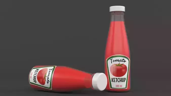 Ketchup Bottle 3D model