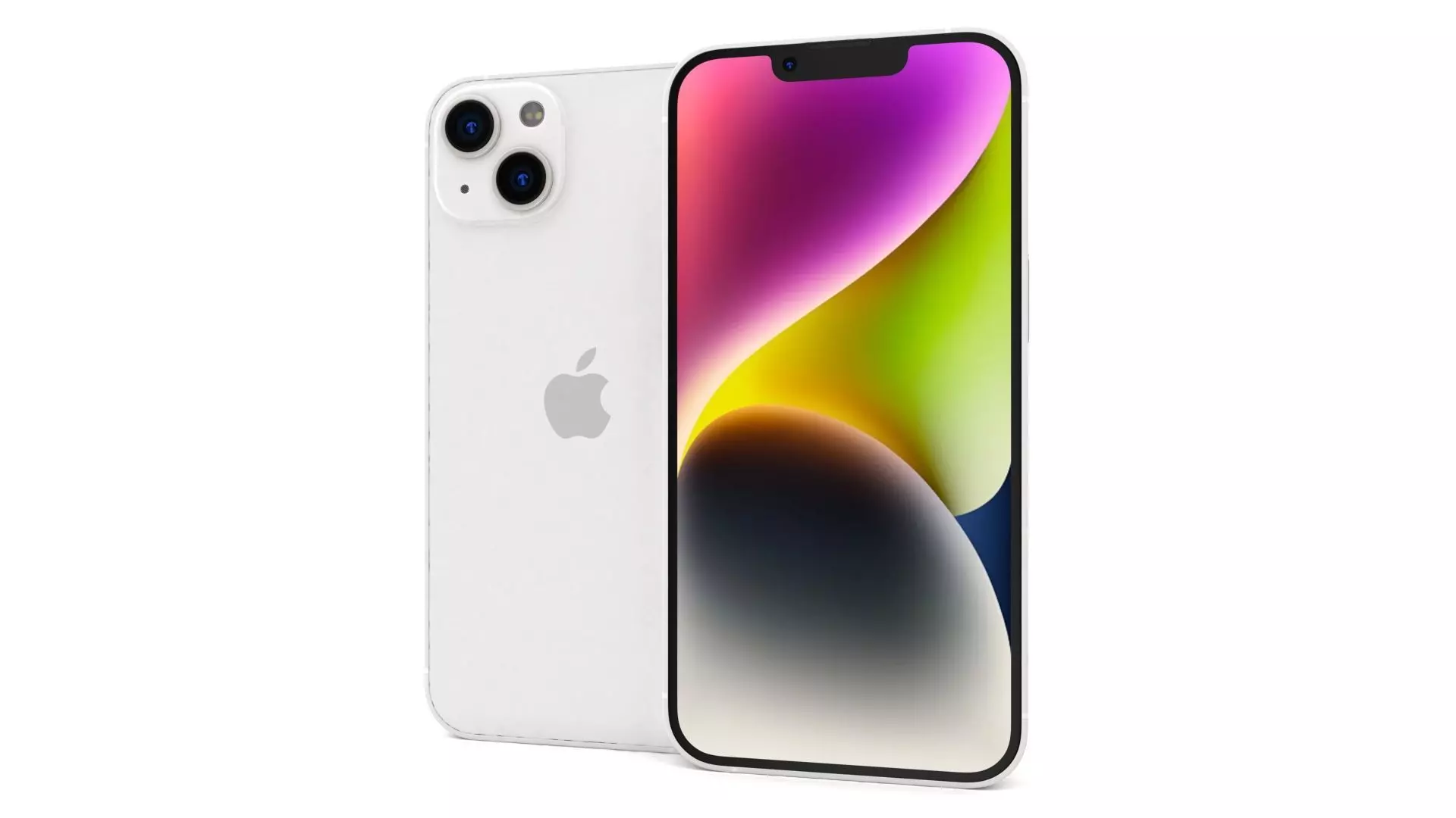 Apple iPhone 14 Starlight 3D model