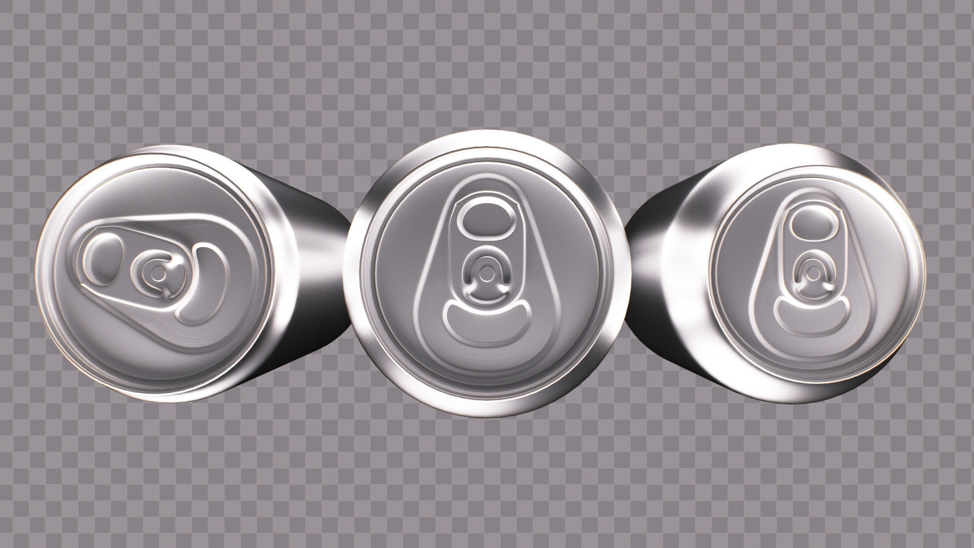 Soda Cans of Monster Coke and Pepsi Low-poly 3D model_16