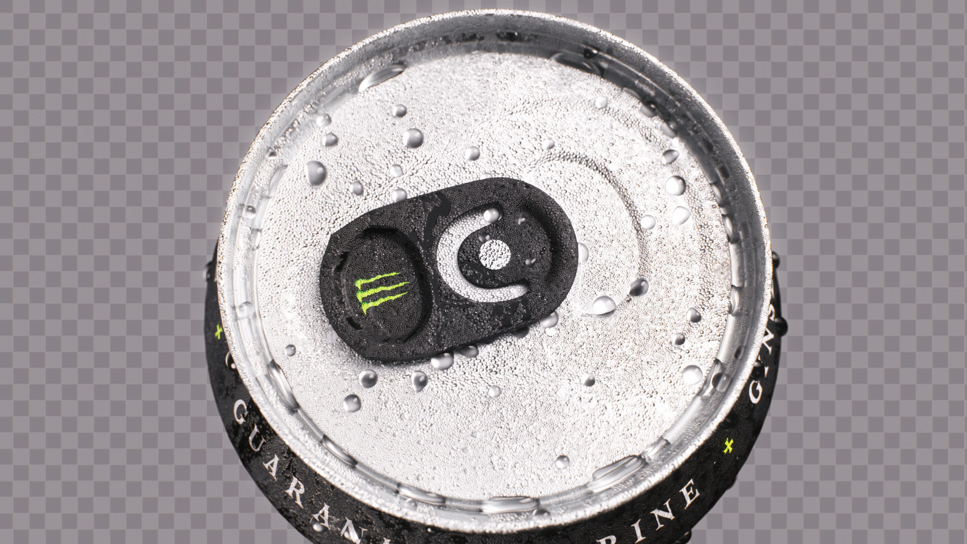 Soda Cans of Monster Coke and Pepsi Low-poly 3D model_7
