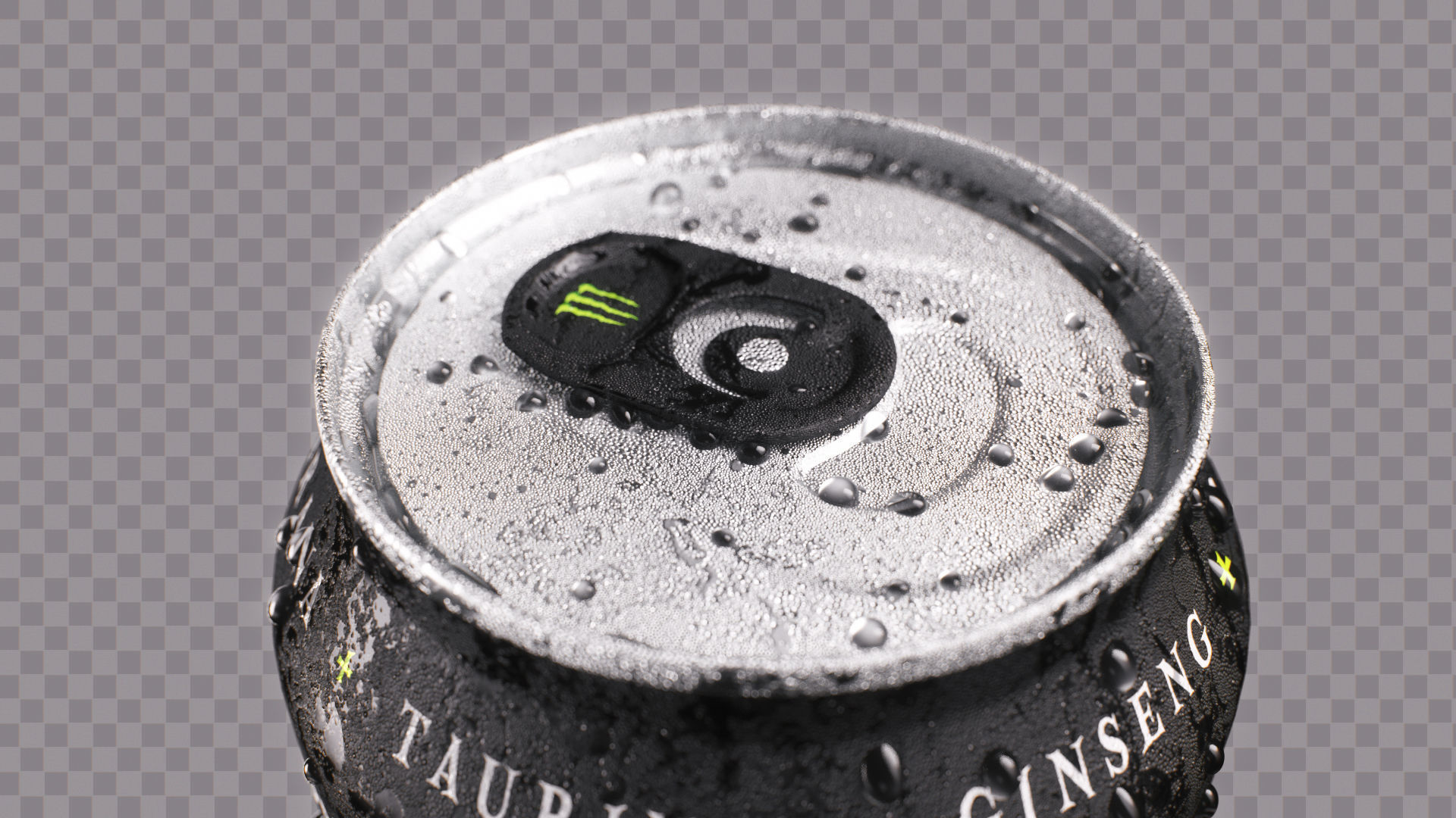 Soda Cans of Monster Coke and Pepsi Low-poly 3D model_2