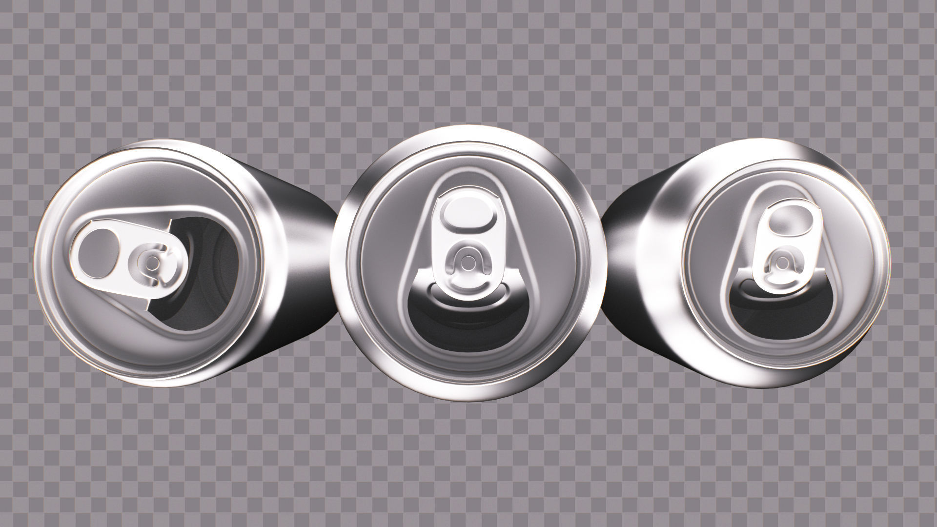 Soda Cans of Monster Coke and Pepsi Low-poly 3D model_17