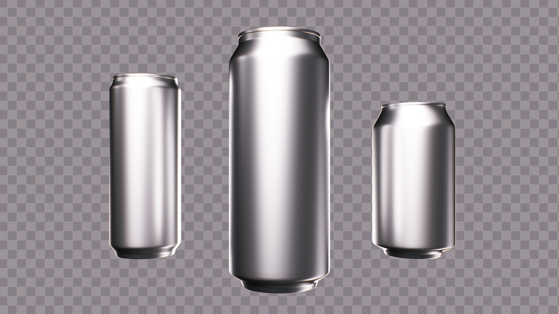 Soda Cans of Monster Coke and Pepsi Low-poly 3D model_15