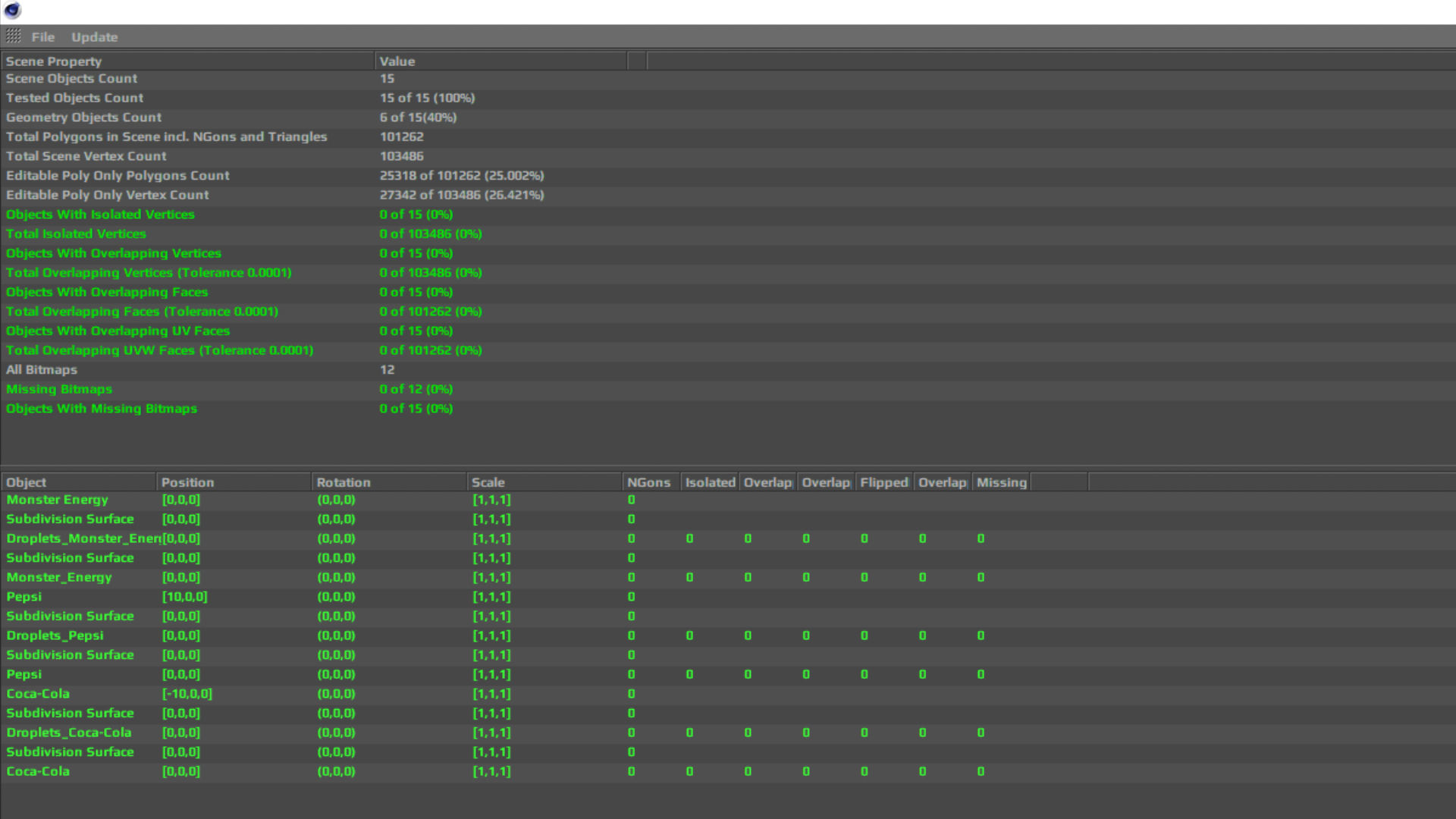 Soda Cans of Monster Coke and Pepsi Low-poly 3D model_26