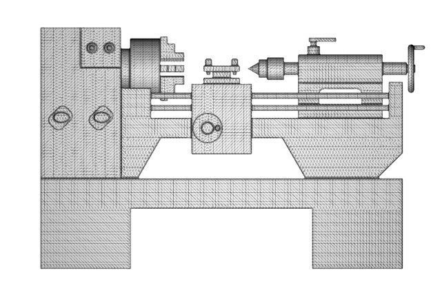 Educational Lathe Machine Toy 3D model_6
