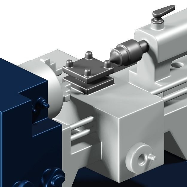 Educational Lathe Machine Toy 3D model_2