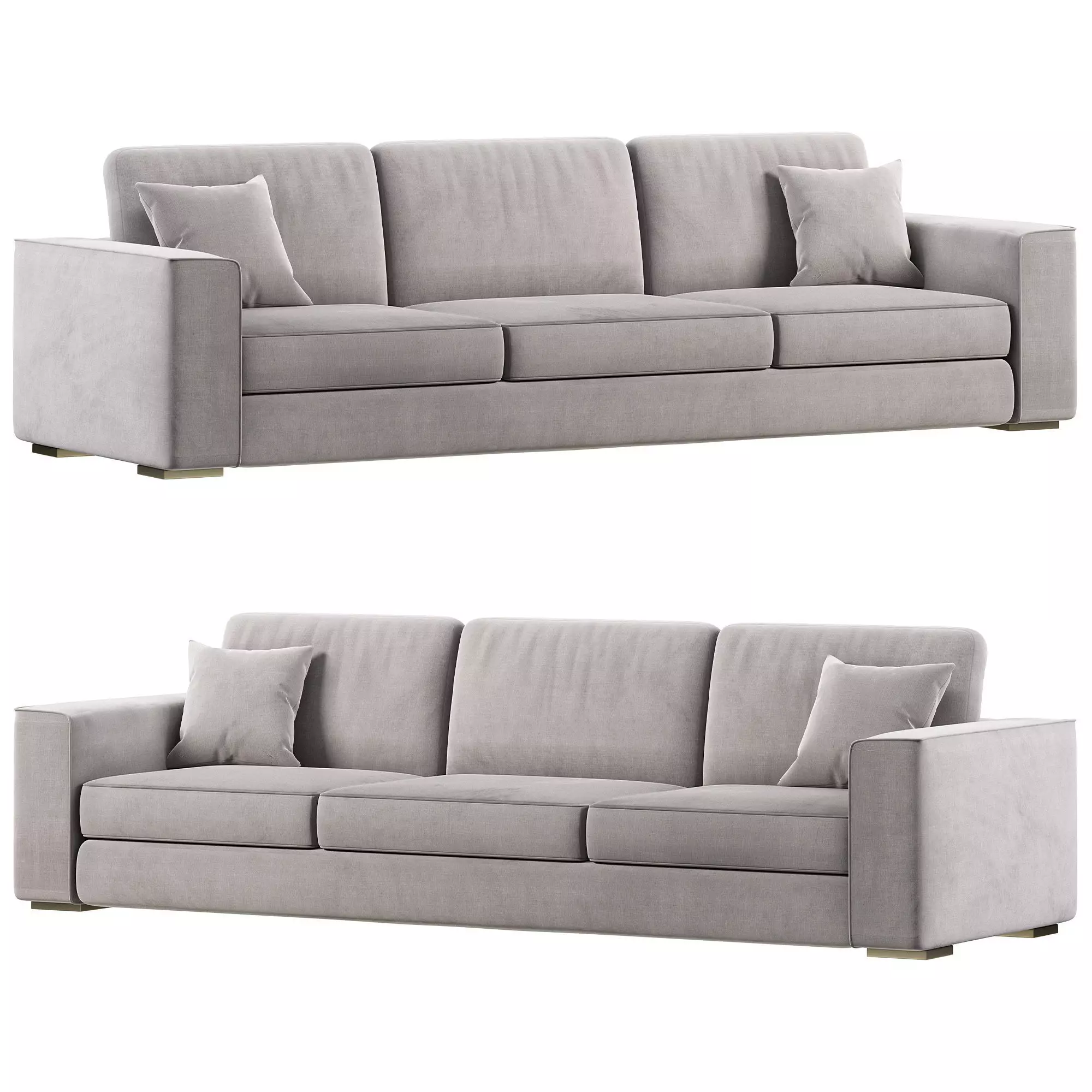 Gold Sofa 2 by laskasas 3D model_0