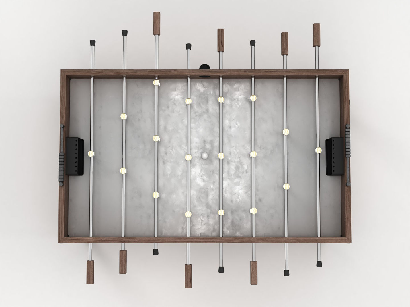 Foosball Table Football 3D model_8