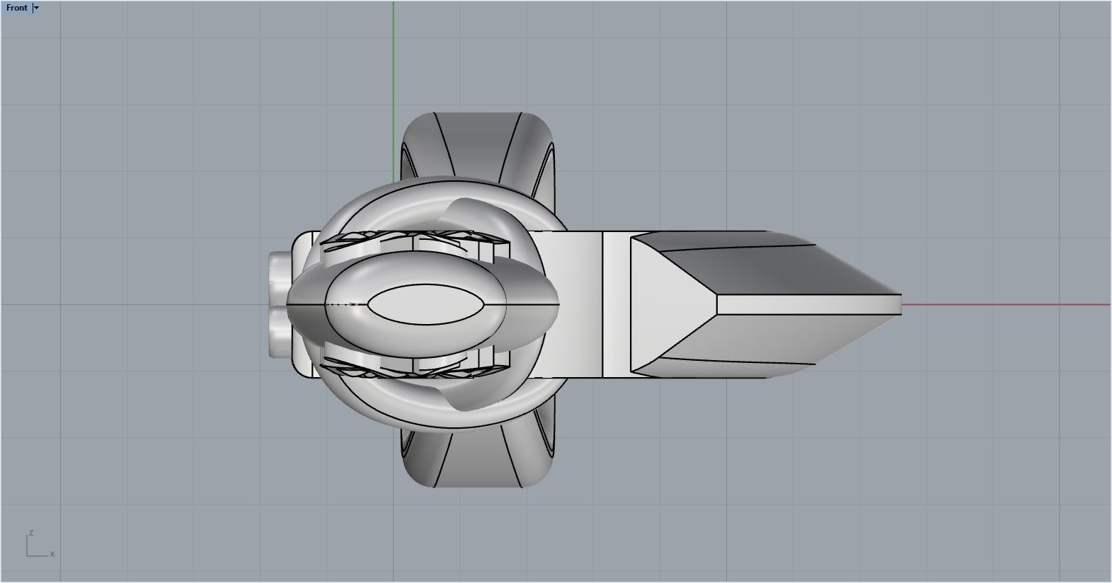 Axe pendant model 278 3D print model_7