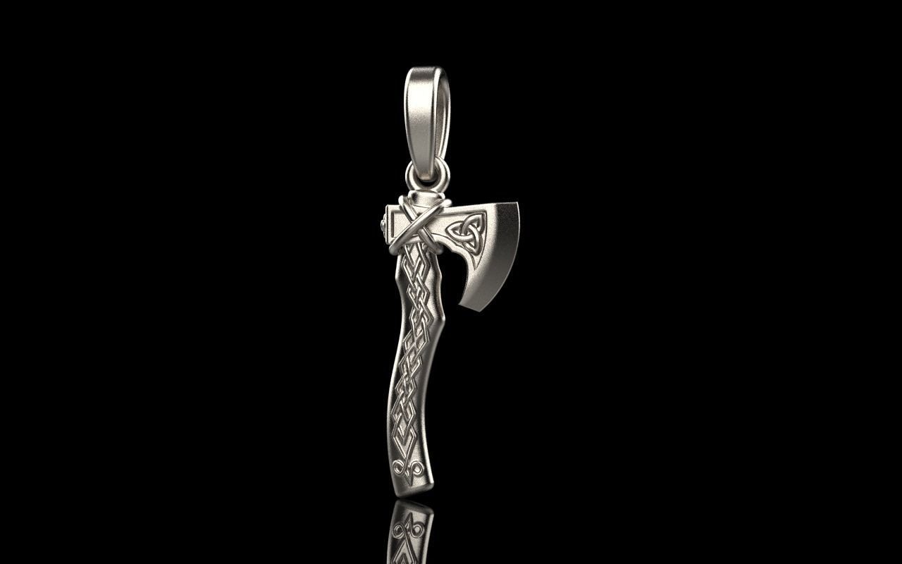 Axe pendant model 278 3D print model_21
