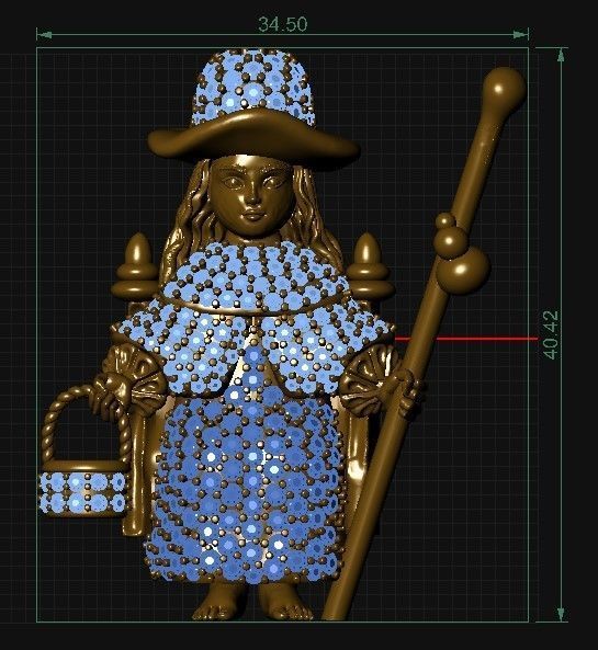 child of the tocha - El Peregrino de Atocha 3D print model_5